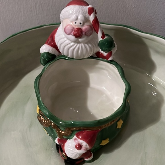 Vintage Santa Chip & Dip Bowl - Picture 3 of 4